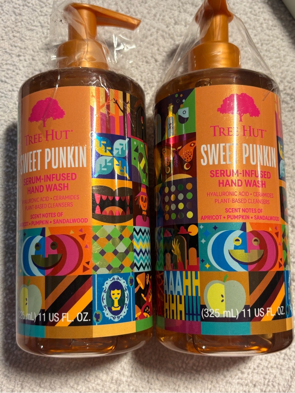 Tree Hut Sweet Punkin Serum-Infused Hand Wash — Orange Bottle